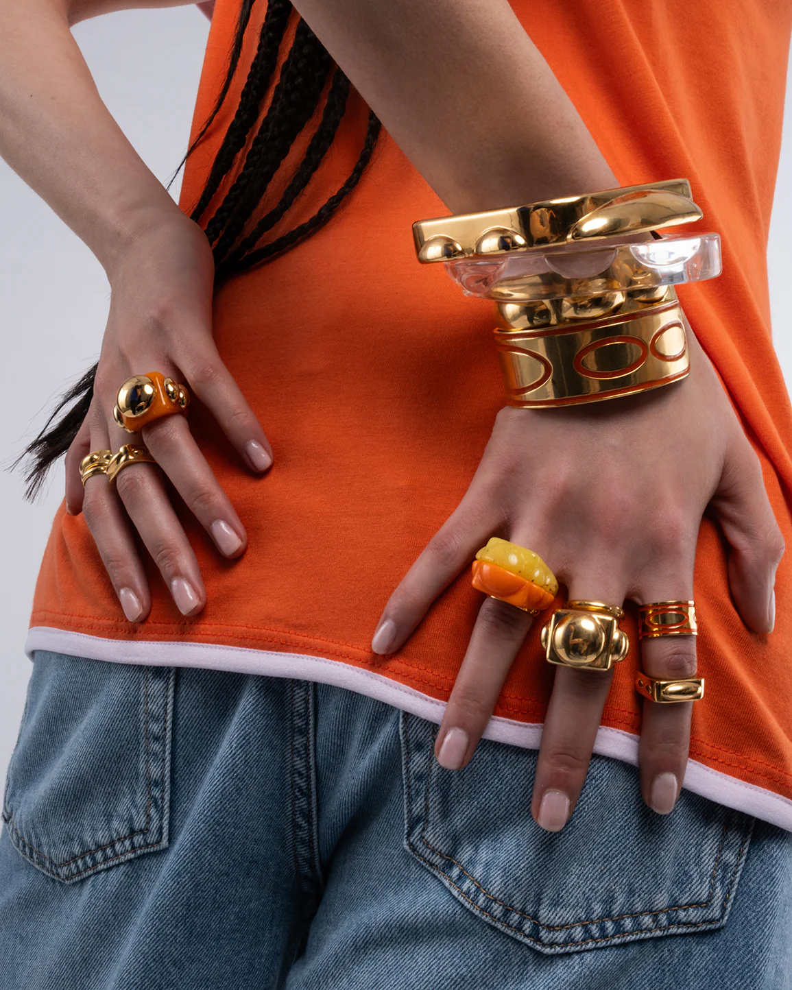 "Best Of Both Worlds" Gold Bangle - Image 3