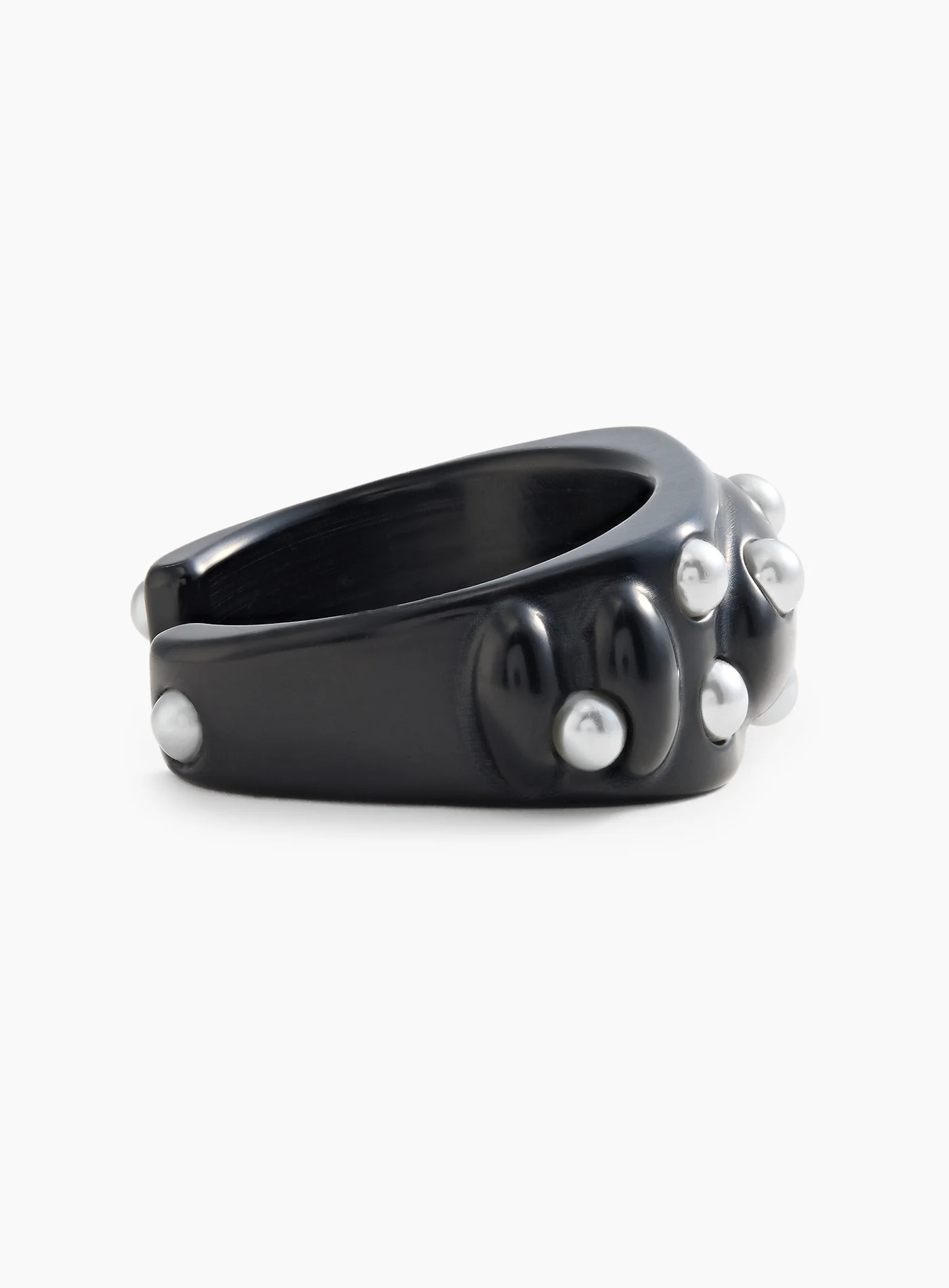 Black bangle on perla topping - Image 2
