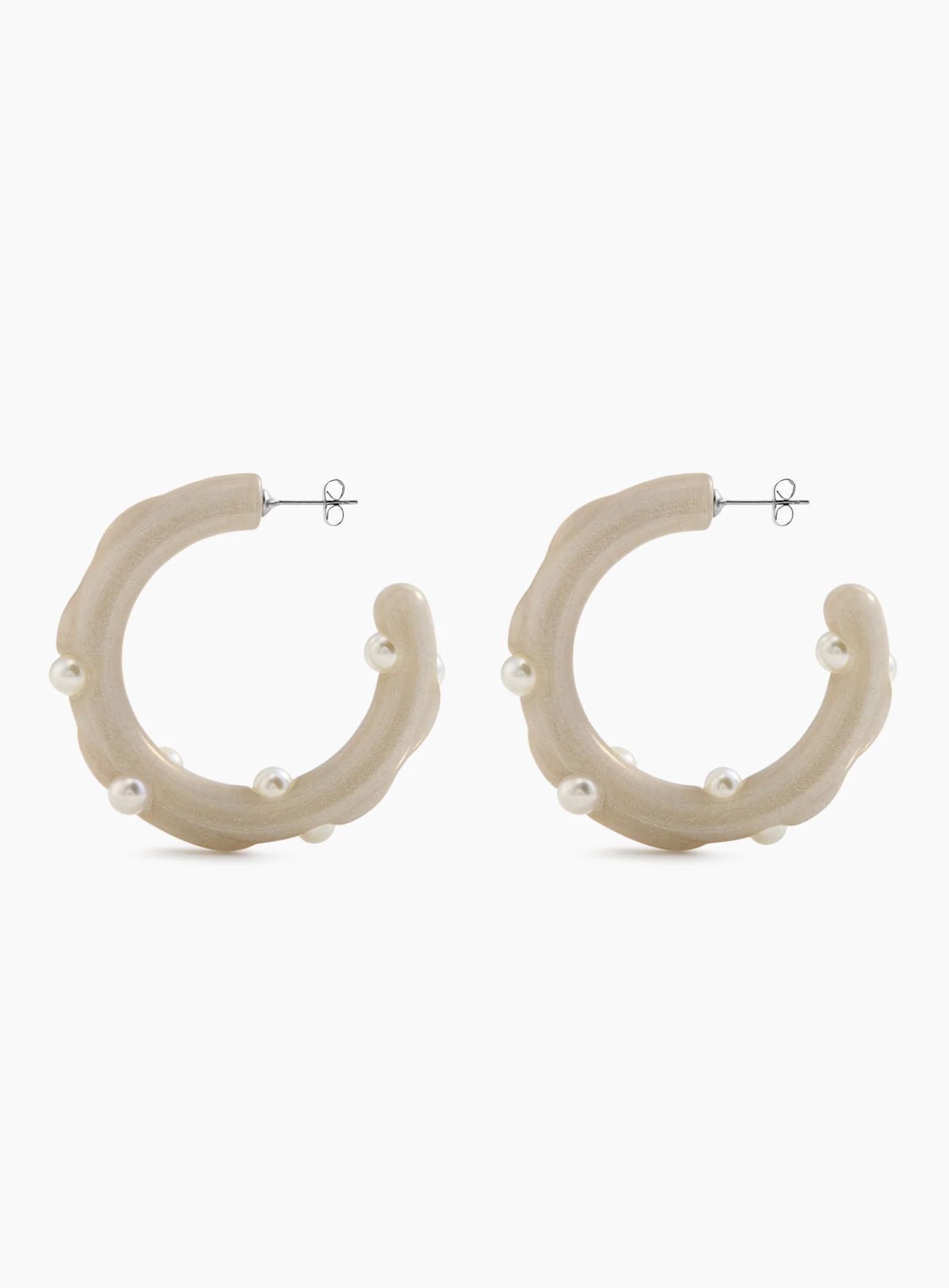 Bone earrings on perla topping - Image 2