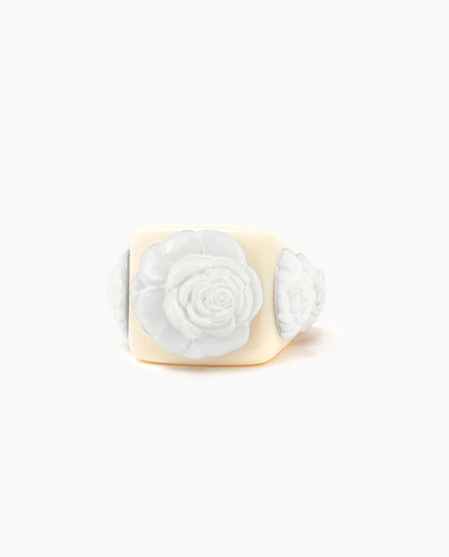 Ivory on White Rosetón