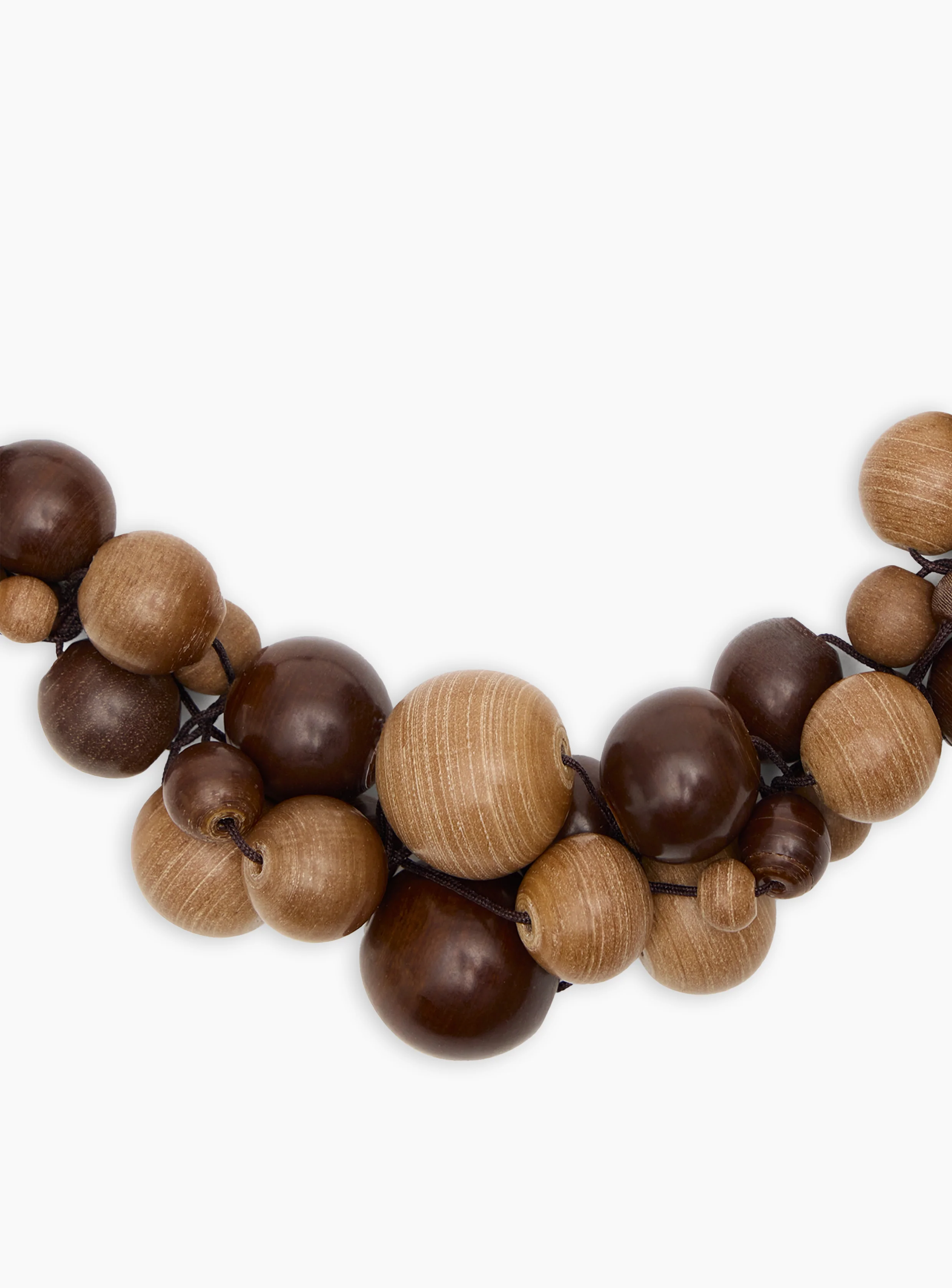 Organic necklace in brown - Image 3