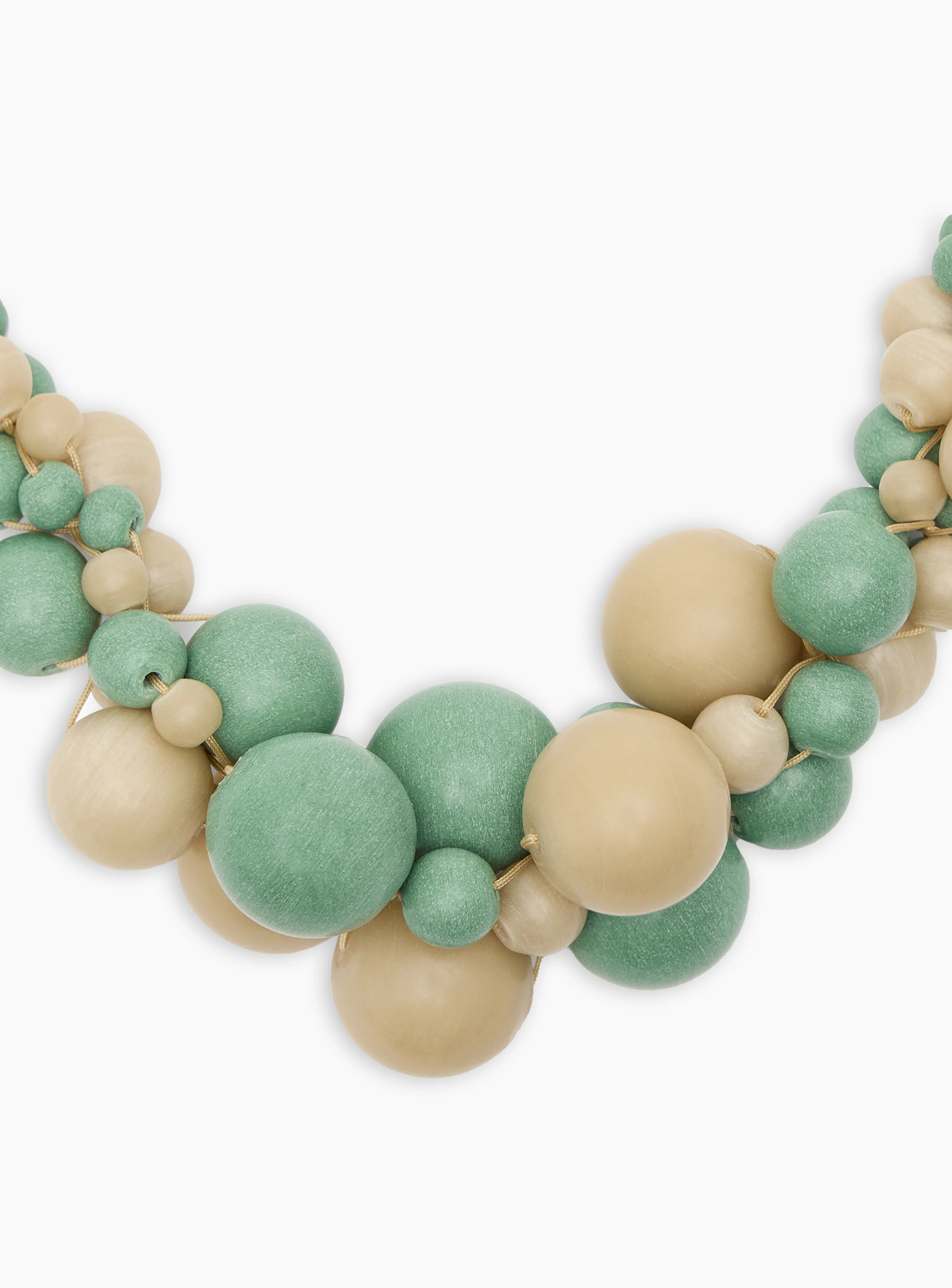 Organic necklace in green - Image 4